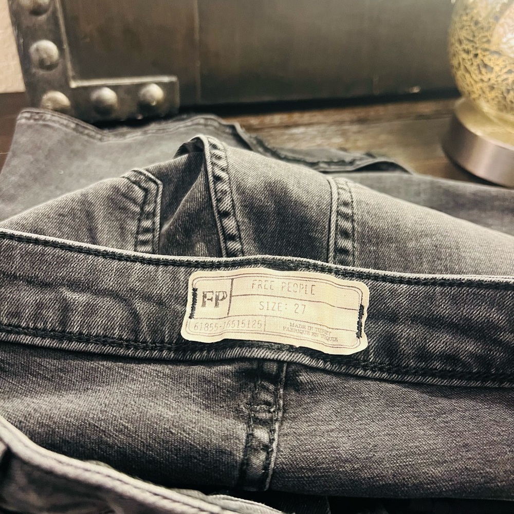 Free People Black Denim Jeans